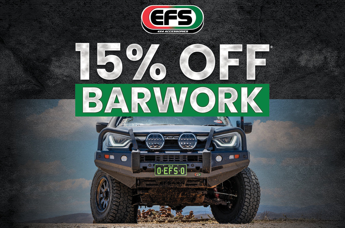 EFS Bull Bars and Barwork 15% Off