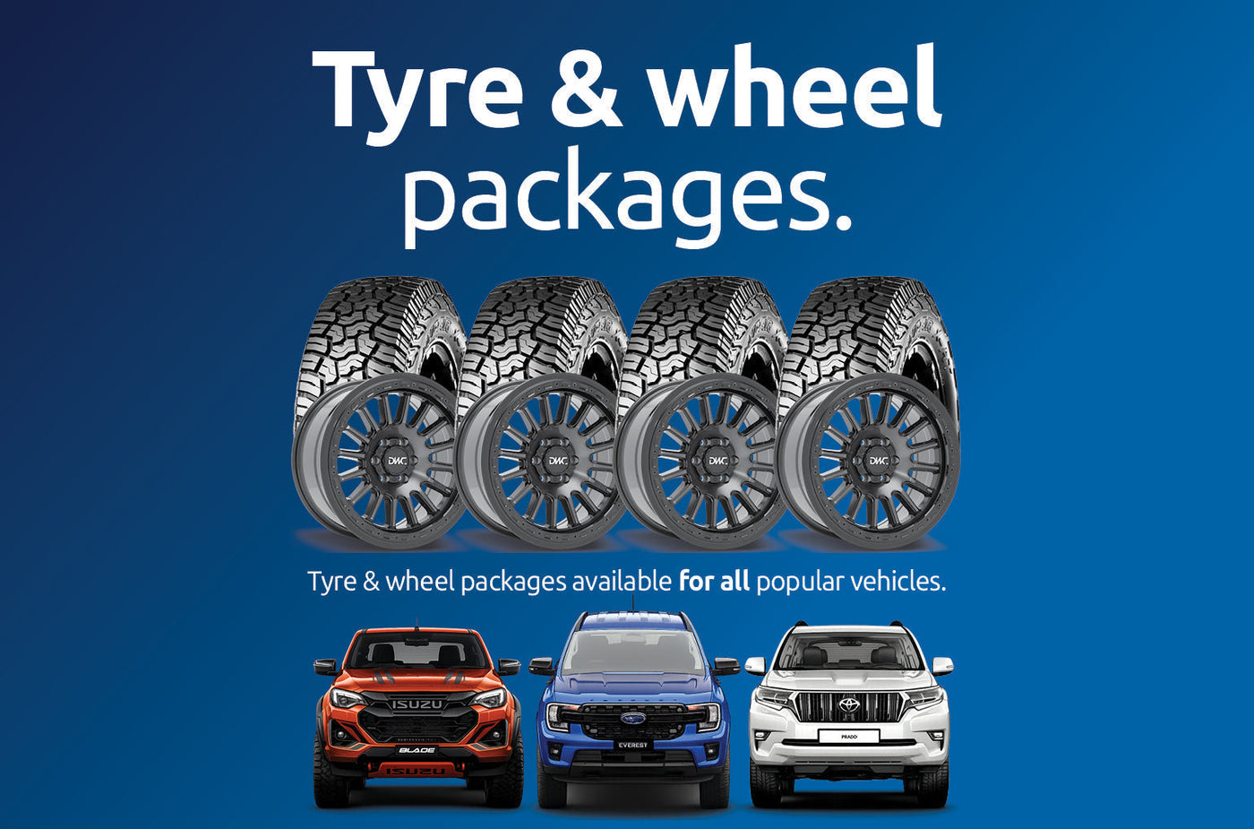 4x4 Wheel and Tyre Packages August