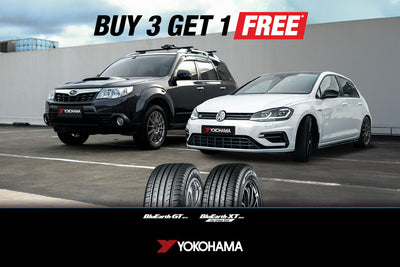 Yokohama Buy 3 Get 1 Free BluEarth Tyres May 26