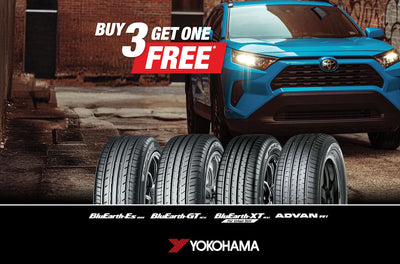 Yokohama BluEarth SUV & Car Buy 3 Get 1 Free Tyre Deals