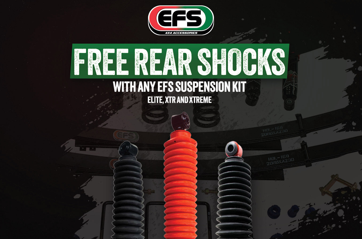 Free EFS Rear Shocks With Any EFS Suspension Kit