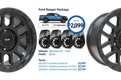 Ford Ranger Elite Detroit Wheel and Tyre Package