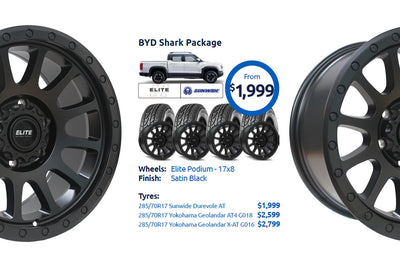 BYD Shark Elite Podium Wheel and Tyre Package