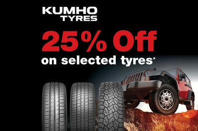 25% Off Kumho Tyres