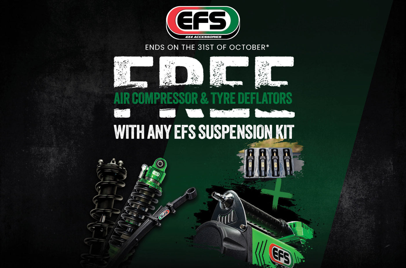 Free Air Compressor & Deflators with EFS Suspension Kit