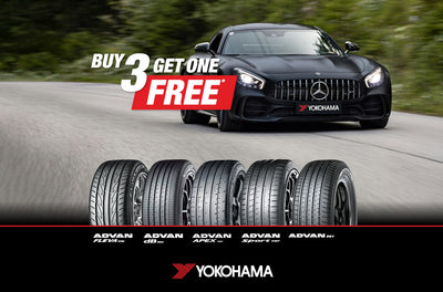 Yokohama ADVAN Buy 3 Get 1 Free Car & SUV Tyres