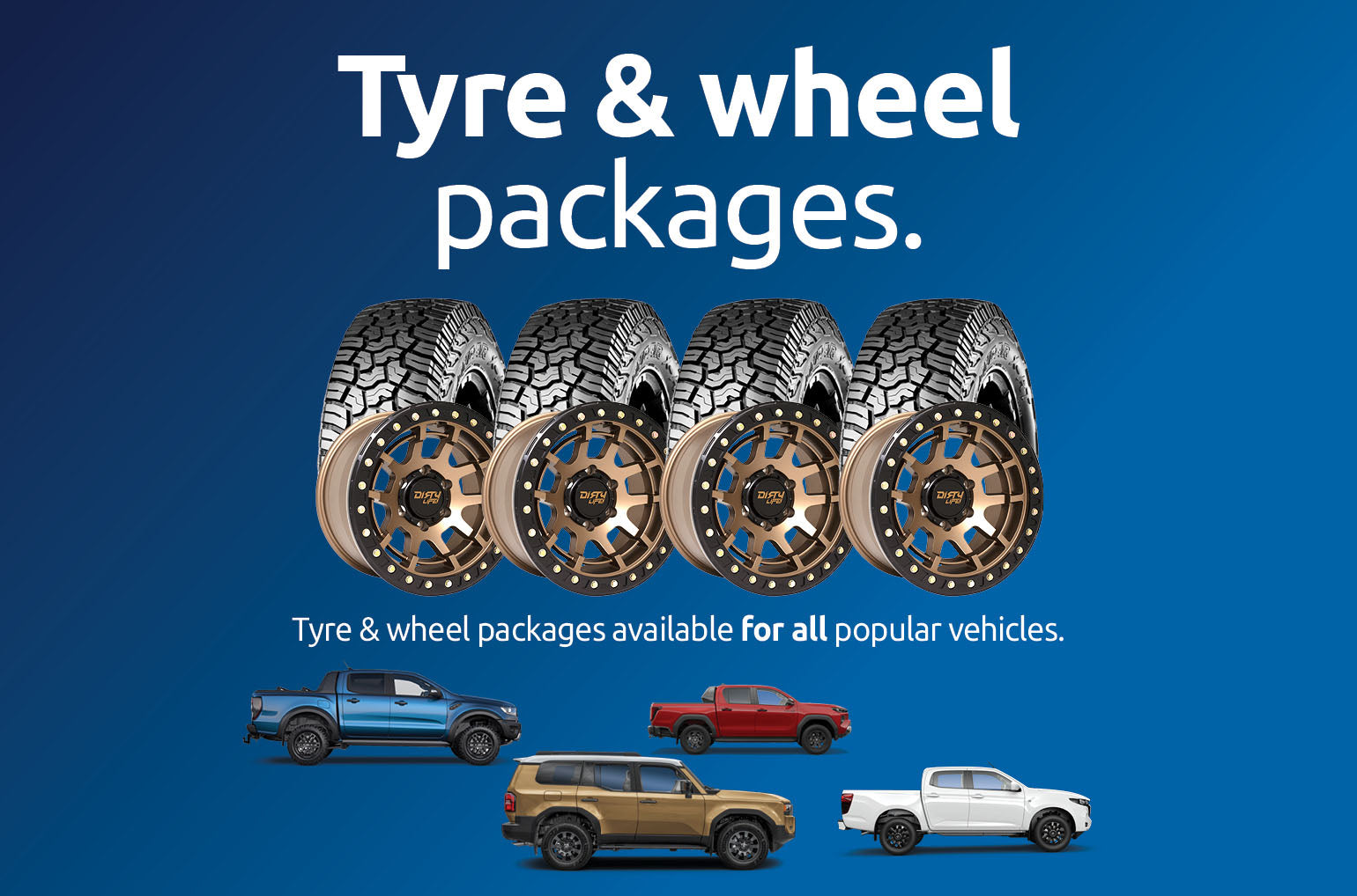 4WD Tyre and Wheel Packages