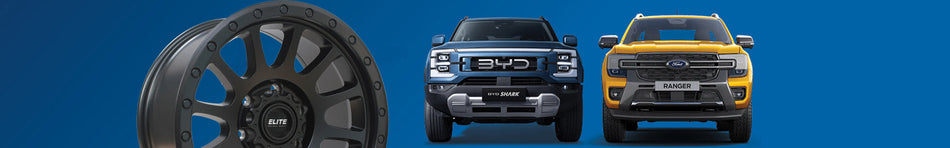 4WD Wheel And Tyre Package Elite Podium and AT Tyres