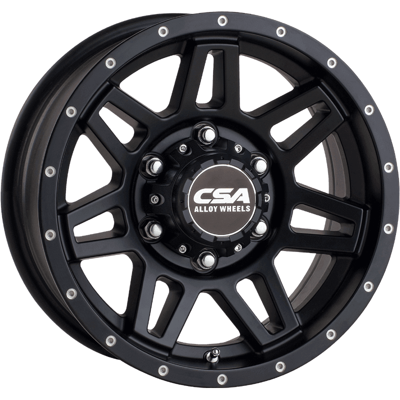 CSA Renegade Satin Black Caravan/Trailer Wheel - 15
