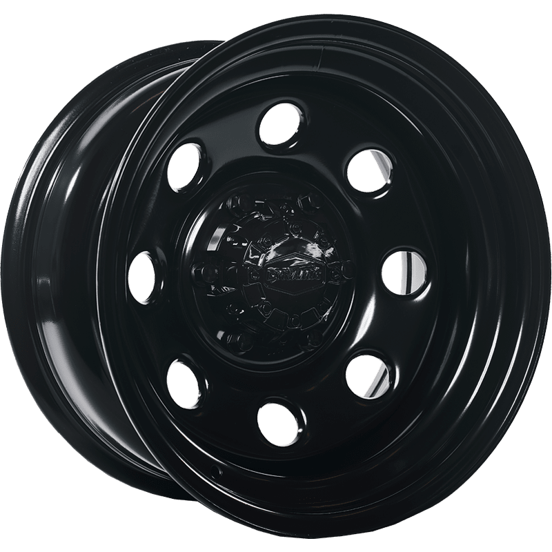 Dynamic Steel SOFT 8 Satin Black Powder Coated Wheel - 16