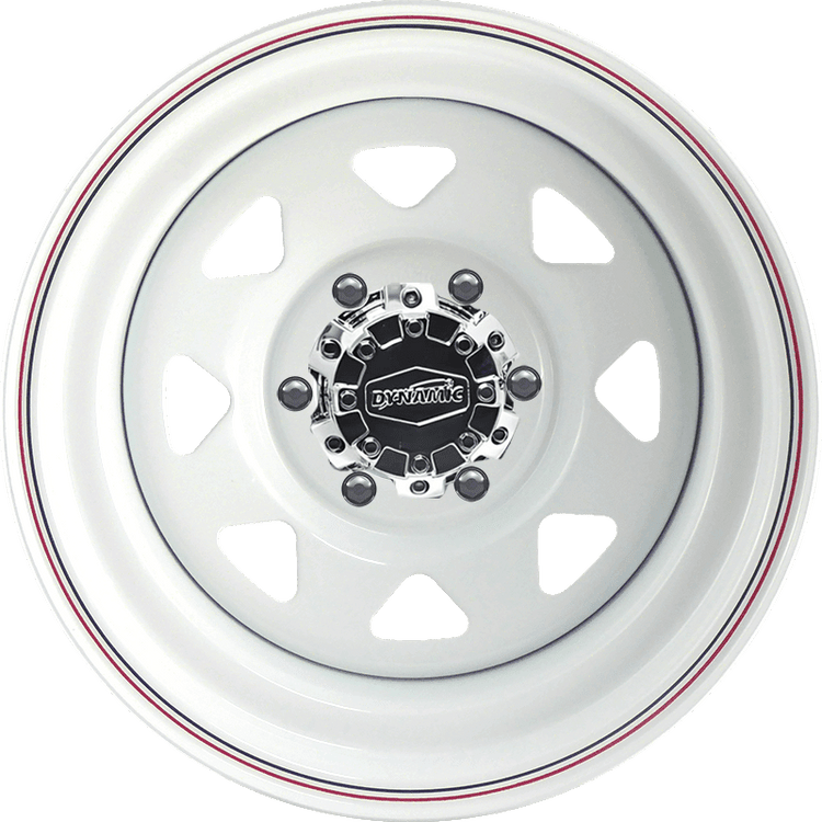 Dynamic Steel SUNRAYSIA White Powder Coated Wheel - 15