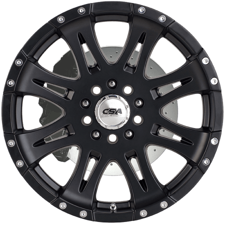 Csa Raptor Trailer Rims CSA Raptor Small Cap Satin Black Wheel - 16