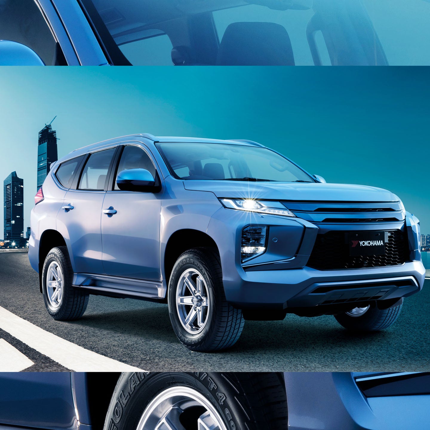 Yokohama four wheel drive highway terrain tyres