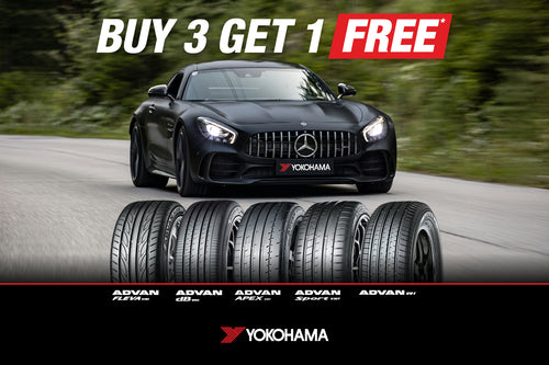 Yokohama ADVAN Buy 3 Get 1 Free Car & SUV Tyres