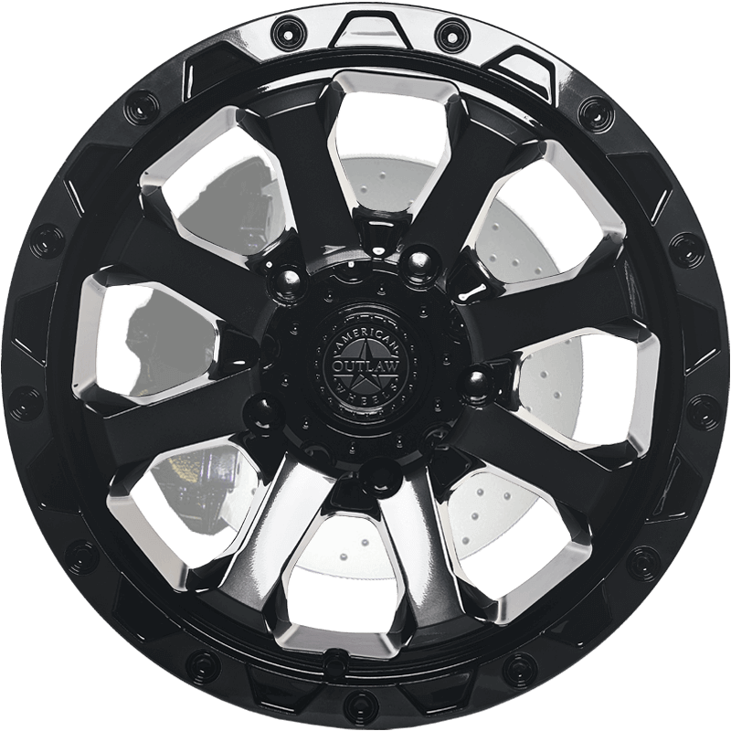 Capone Rims American Outlaw CAPONE Gloss Black Tinted Face Wheel - 17