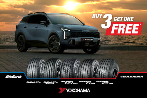 Yokohama Buy 3 Get 1 Free SUV Tyres, Highway 4x4 & Car Tyres